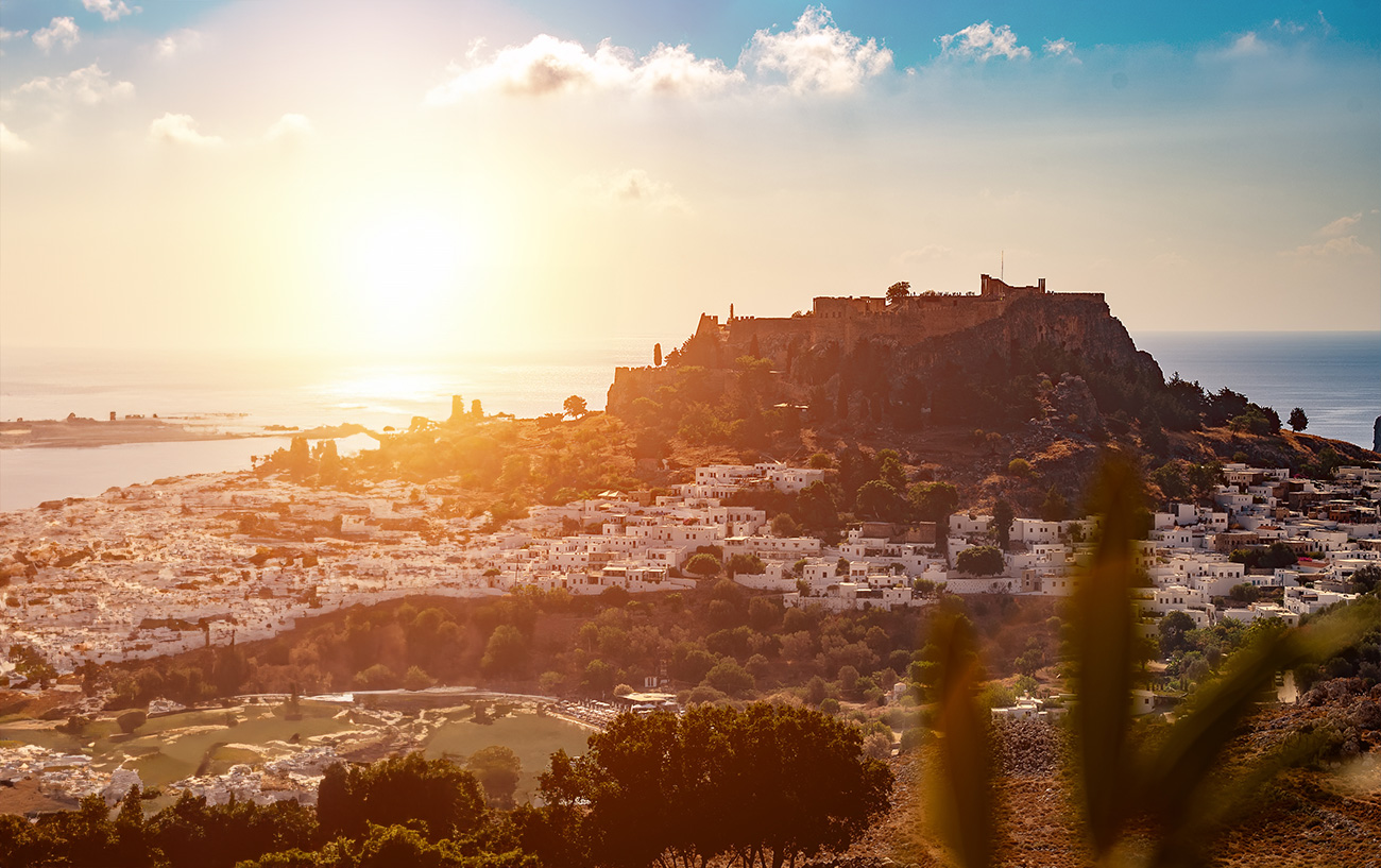Rodi Lindos Tramonto